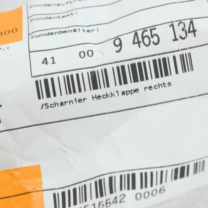 NEW BMW 2 GRAN COUPE F44 REAR RIGHT TRUNK BOOTLID HINGE 41009465134 ORIGINAL