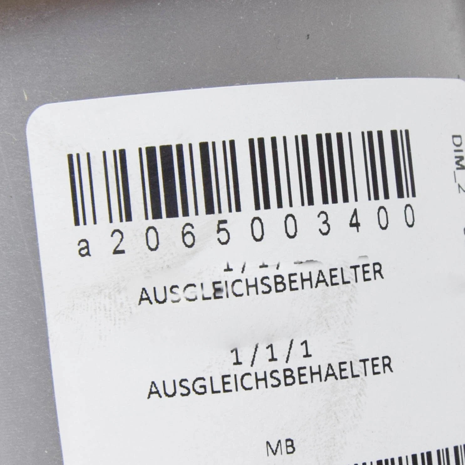 NEW MERCEDES-BENZ C W206 EXPANSION COOLING TANK A2065003400 ORIGINAL