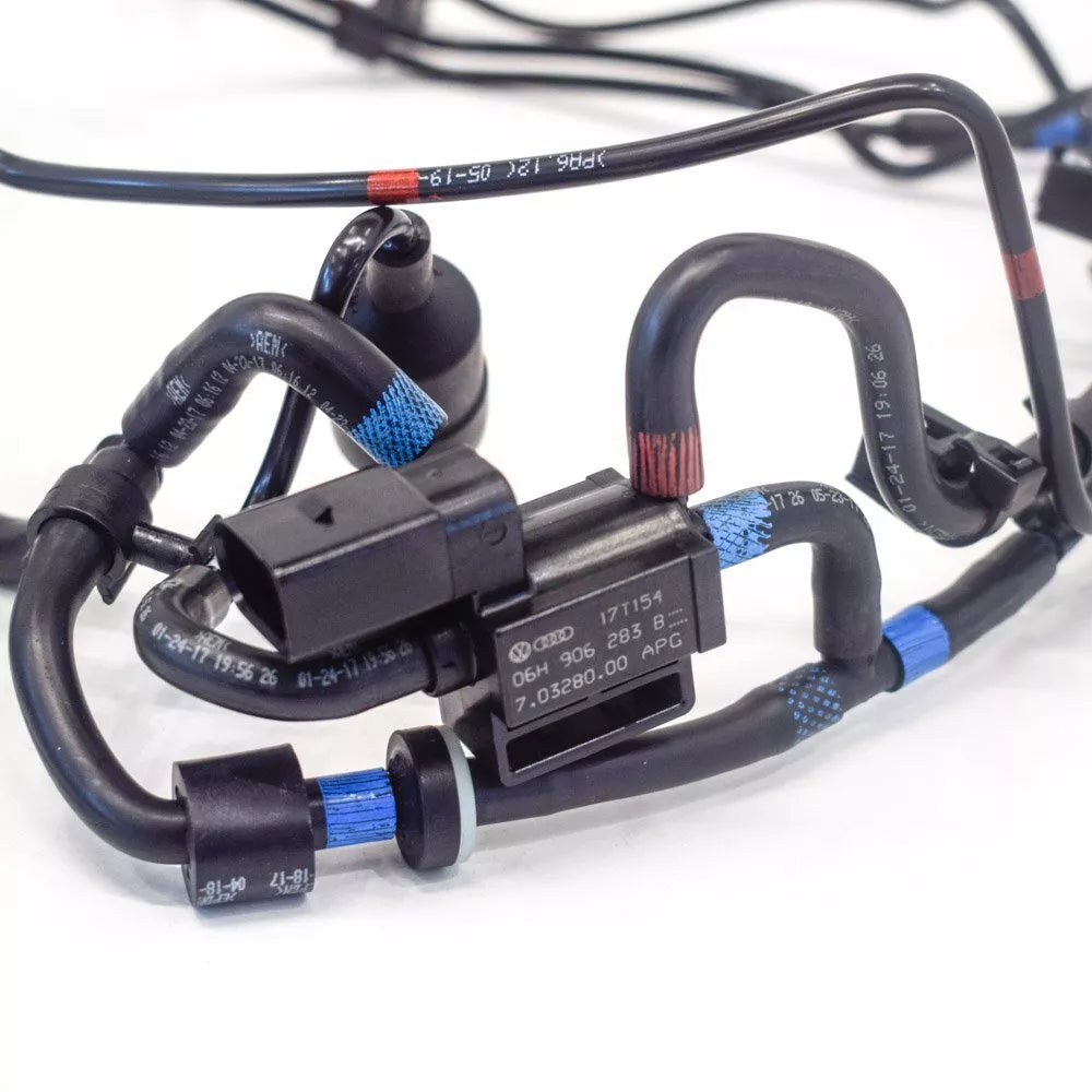 NEW AUDI A6 VACUUM PIPES W/ SOLENOID VALVE C7 S6 309KW 079131055DE ORIGINAL