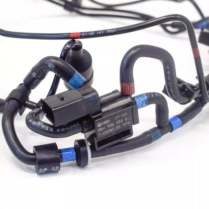 NEW AUDI A6 VACUUM PIPES W/ SOLENOID VALVE C7 S6 309KW 079131055DE ORIGINAL