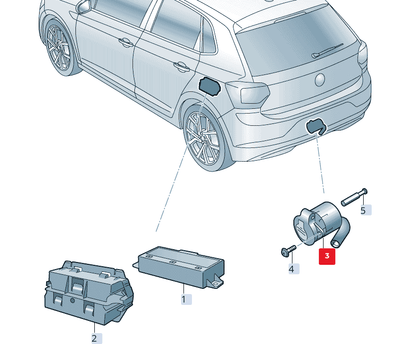 NEW SKODA OCTAVIA IV NX5 TRAILER TOWING HOUSING KIT 5TA945505A ORIGINAL