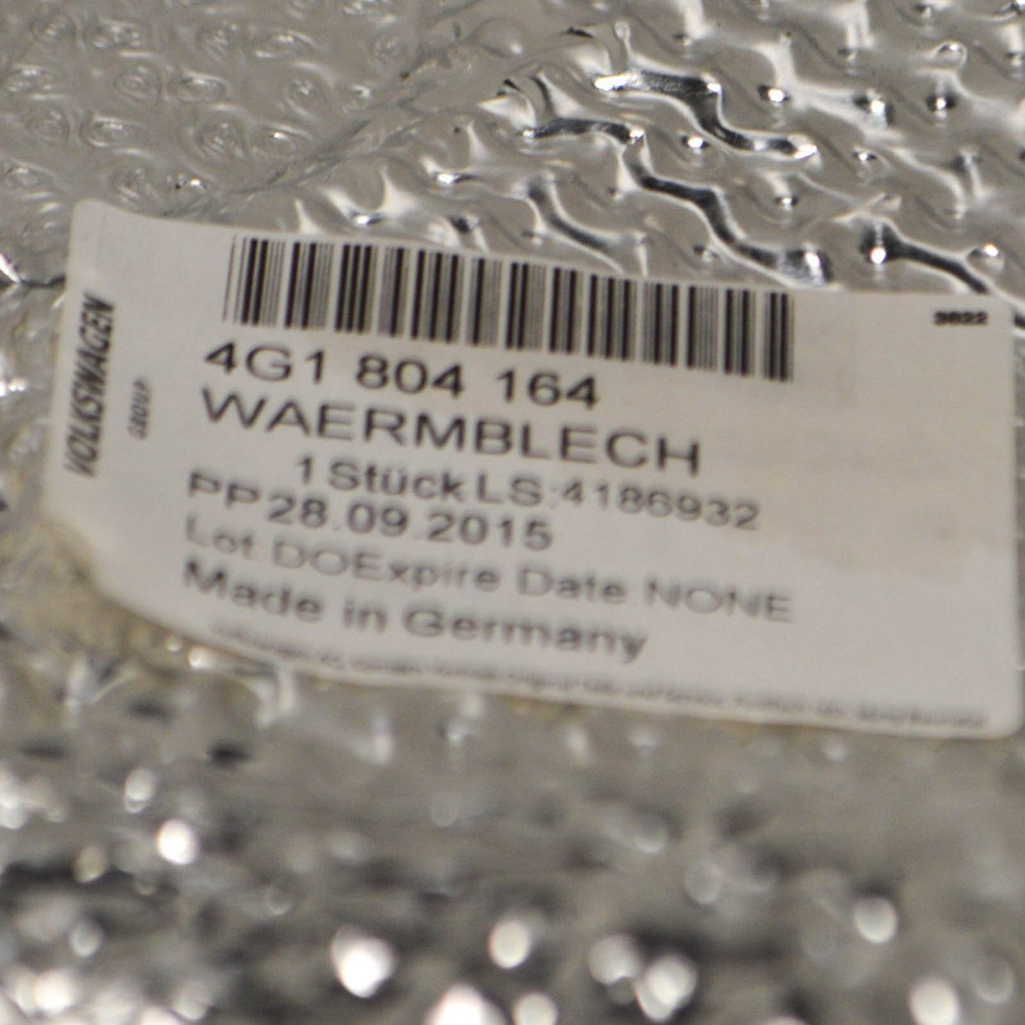 NEW AUDI A7 4G RIGHT SIDE HEATING PLATE 4G1804164 2013 LHD ORIGINAL