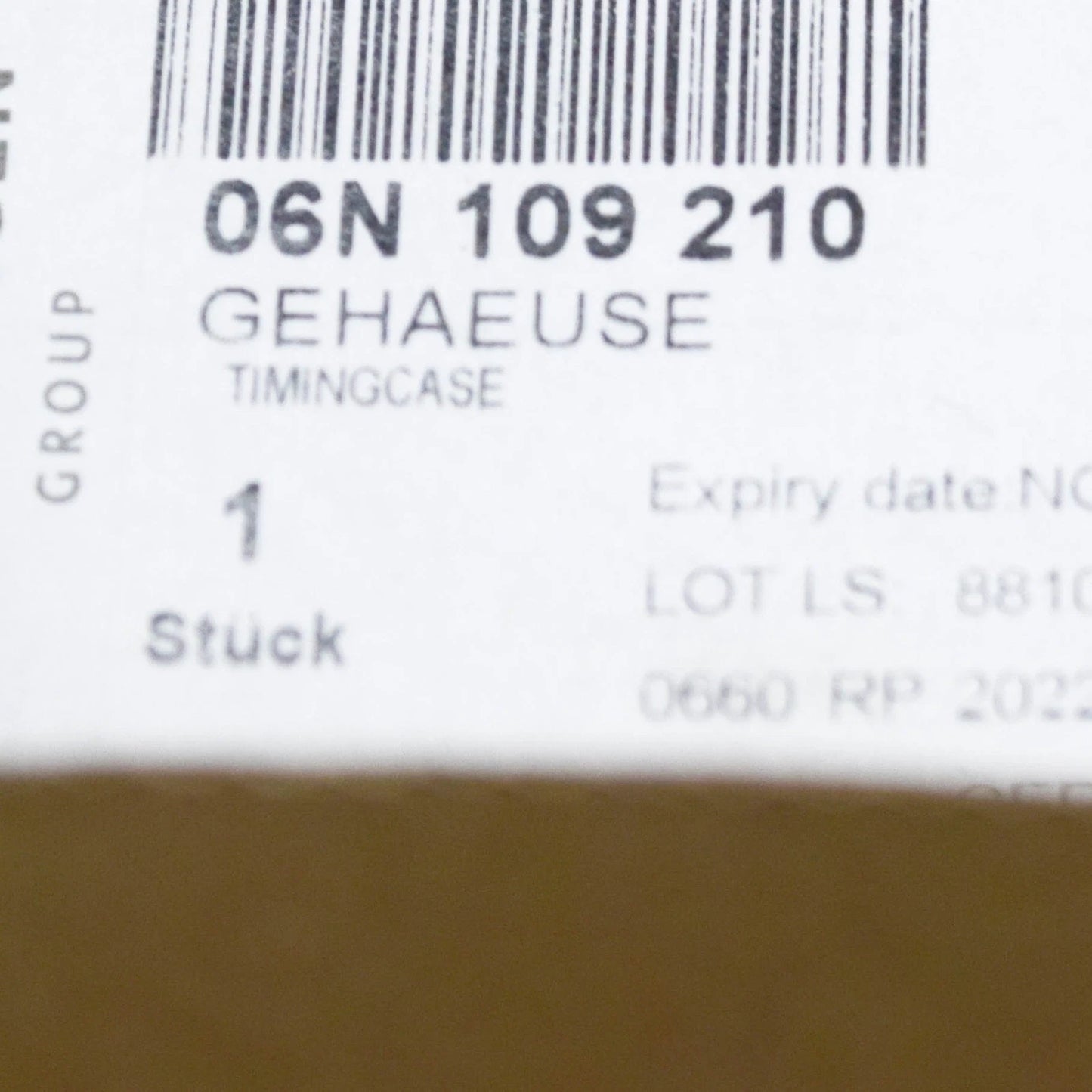 NEW VOLKSWAGEN ARTEON 3H7 FRONT LOWER ENGINE TIMING COVER 06N109210 ORIGINAL