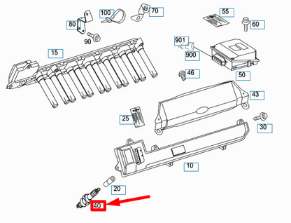 NEW MERCEDES-BENZ CL C215 SPARK PLUG A0041591403 ORIGINAL