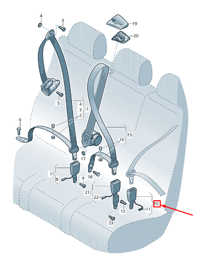 new audi q7 4m rear left seat buckle 4m0857739mmnb 4m0857739m mnb original