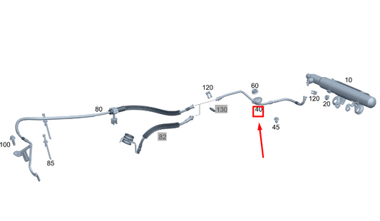 new mb gla h247 amg inertizing system gas line lhd a1778684400 original