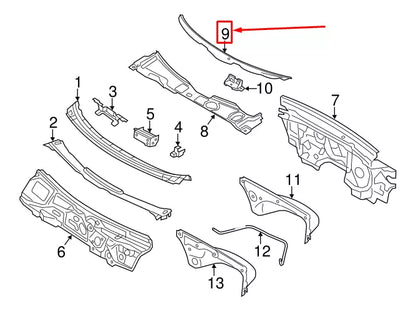 NEW AUDI A6 AVANT C7 FRONT UPPER RAIN TRAY 4G1819403B9B9