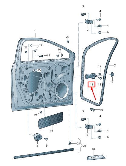 new seat leon 5f front door catch 5f4837203a original