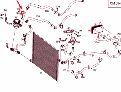 NEW MERCEDES-BENZ E W213 COOLING WATER PUMP BRACKET A2535010920 ORIGINAL