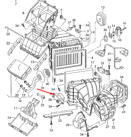 NEW VOLKSWAGEN TRANSPORTER T5 INTERIOR HEATER RESISTOR 7E0959263D ORIGINAL