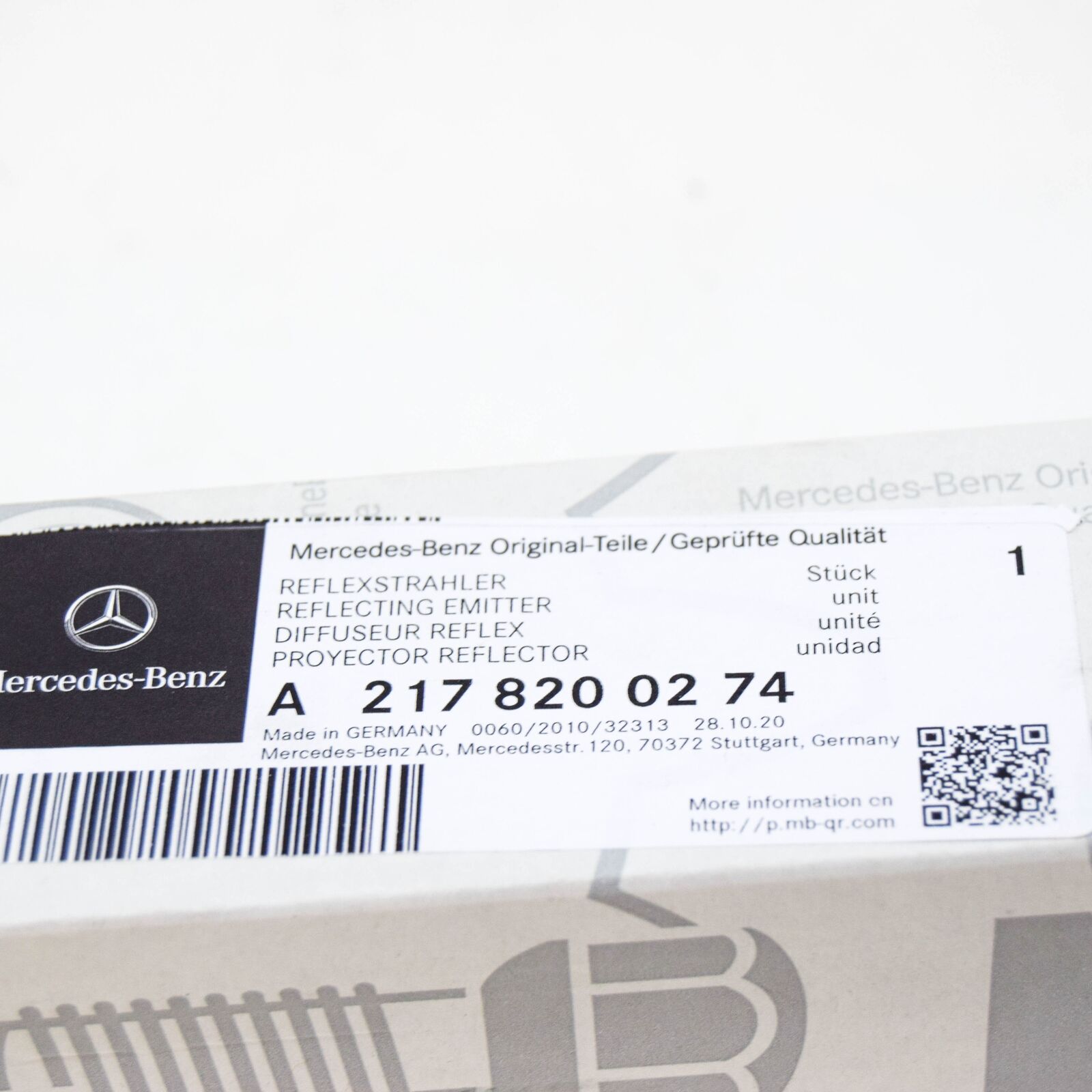 NEW MERCEDES-BENZ SLK R172 REAR RIGHT REFLECTOR A0998208800 ORIGINAL