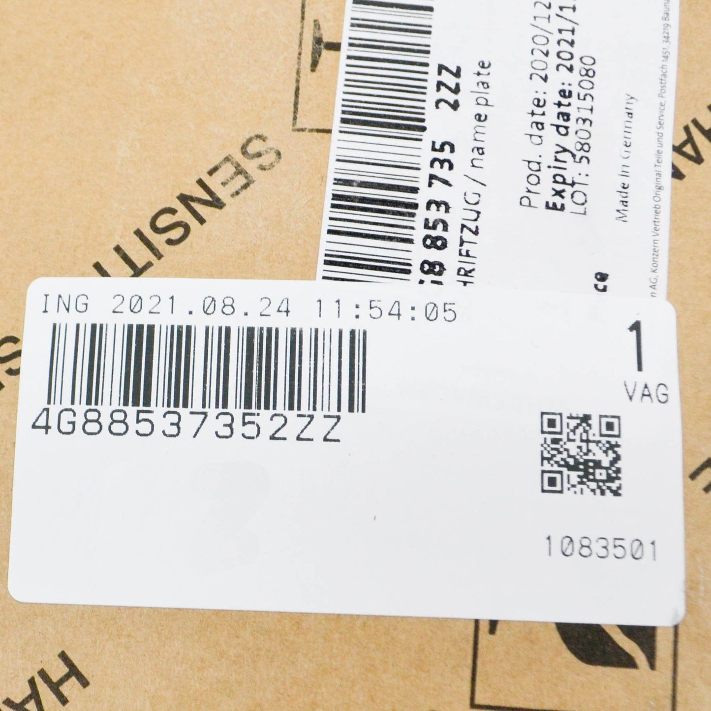 NEW AUDI A7 S7 4G TRUNK LID BADGE EMBLEM 4G88537352ZZ 4G8853735 2ZZ 2015