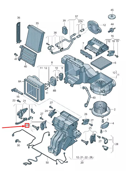 NEW VW TIGUAN AD HEATING CONTROL SERVOMOTOR 5WA907511B