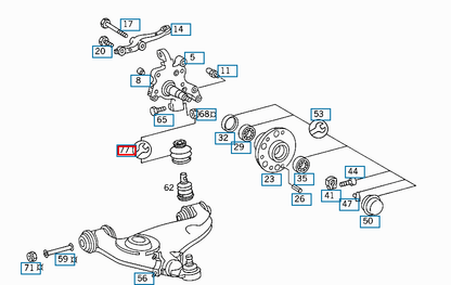 NEW MB SL R129 FRONT CONTROL ARM BALL JOINT BOOT KIT A2013300085 ORIGINAL