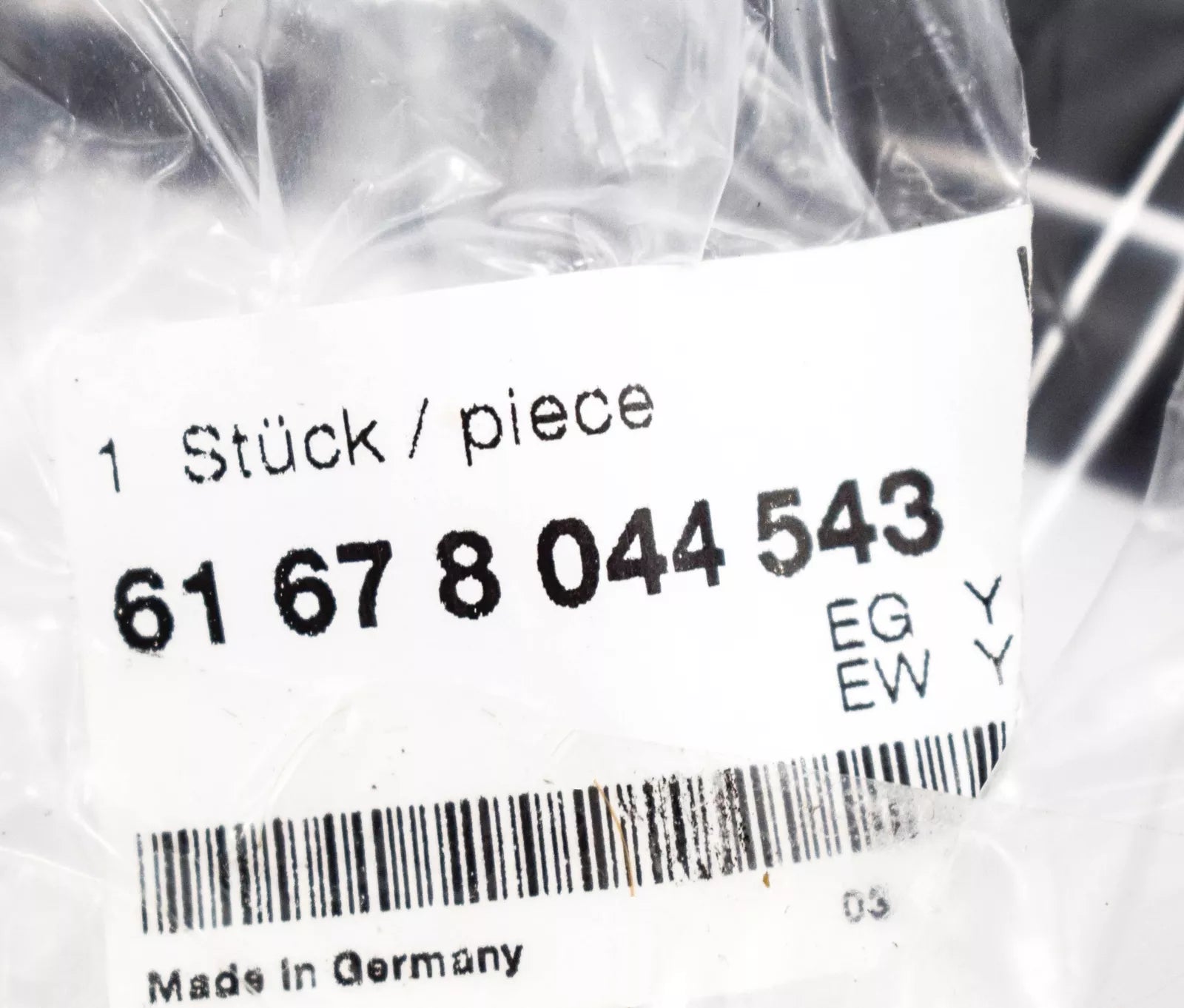 NEW BMW 3 E93 HEADLIGHT WASHER HOSE 61678044543 ORIGINAL