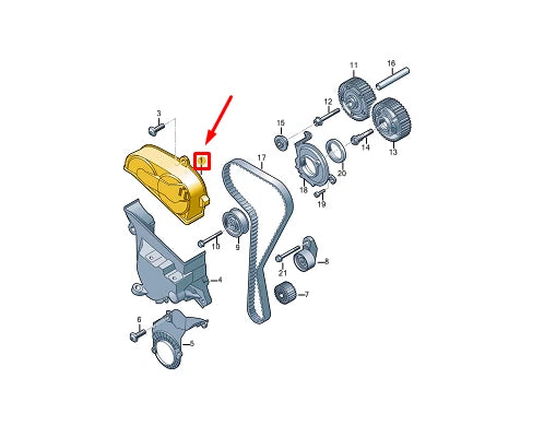 NEW VW GOLF VARIANT CG MK8 ENGINE TOOTHED BELT GUARD 05C109108A