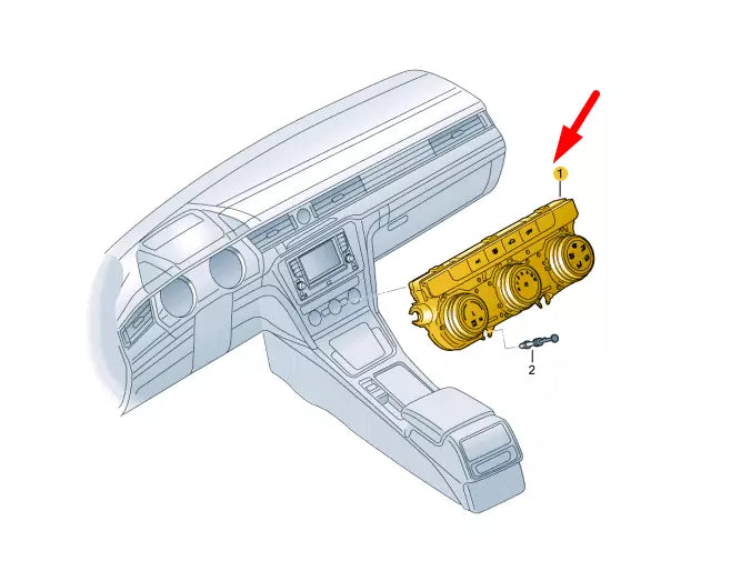 NEW VW ARTEON 3H7 A/C SYSTEM DISPLAY AND CONTROL UNIT 5G0907426BHWZU ORIGINAL