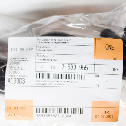 NEW BMW 7 F01 RADIATOR COOLANT HOSE 17127580955 7580955 ORIGINAL