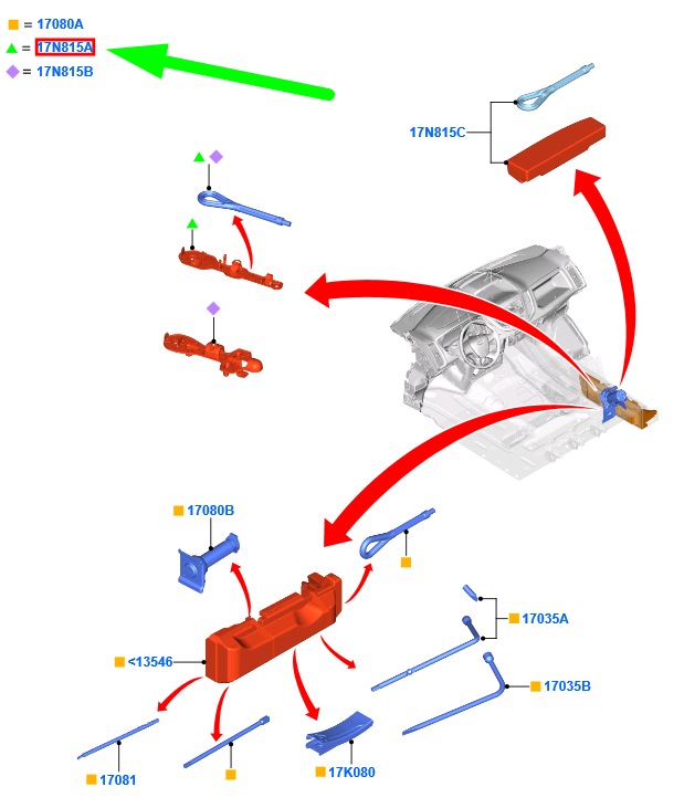 new ford transit mk4 front towing hook 2096182 bk31-19b537-ae original