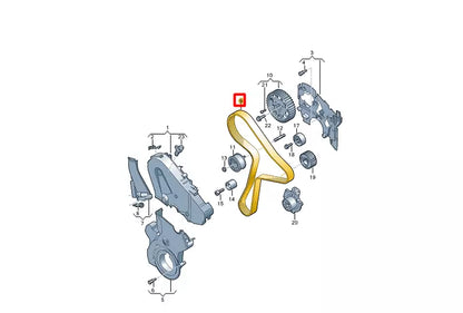 NEW VOLKSWAGEN ARTEON 3H7 ENGINE TOOTHED BELT 05L109119A ORIGINAL