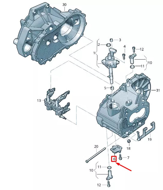 NEW VOLKSWAGEN CADDY 2K MK3 GEARBOX END CAP 02T301252A