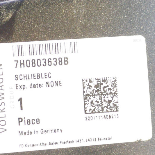 NEW VOLKSWAGEN TRANSPORTER T5 REAR CLOSING PLATE 7H0803638B ORIGINAL