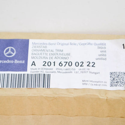 NEW MERCEDES-BENZ 190 W201 WINDSHIELD TOP GARNISH MOULDING A2016700222