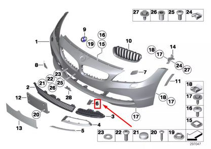 NEW BMW Z4 ROADSTER E89 FRONT LEFT BUMPER COVER CAP 51117203791 7203791 ORIGINAL