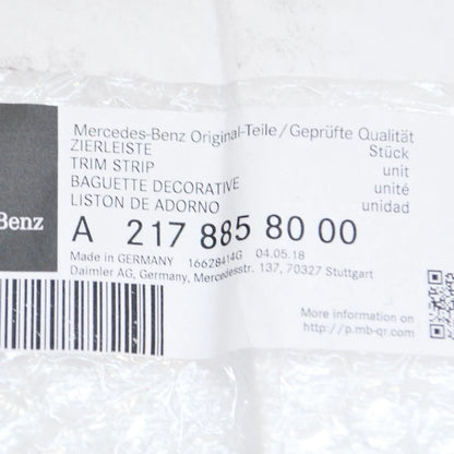 NEW MERCEDES-BENZ S-CLASS COUPE C217 CHROME MOLDING A2178858000 2017 ORIGINAL