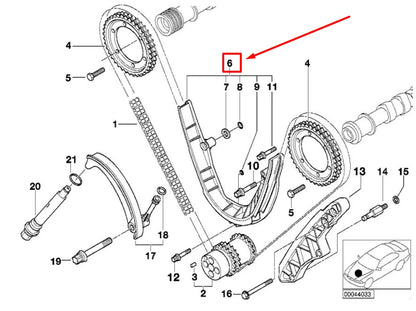 NEW BMW Z8 ROADSTER E52 LOWER TIMING CHAIN GUIDE RAIL 1406366 11311406366