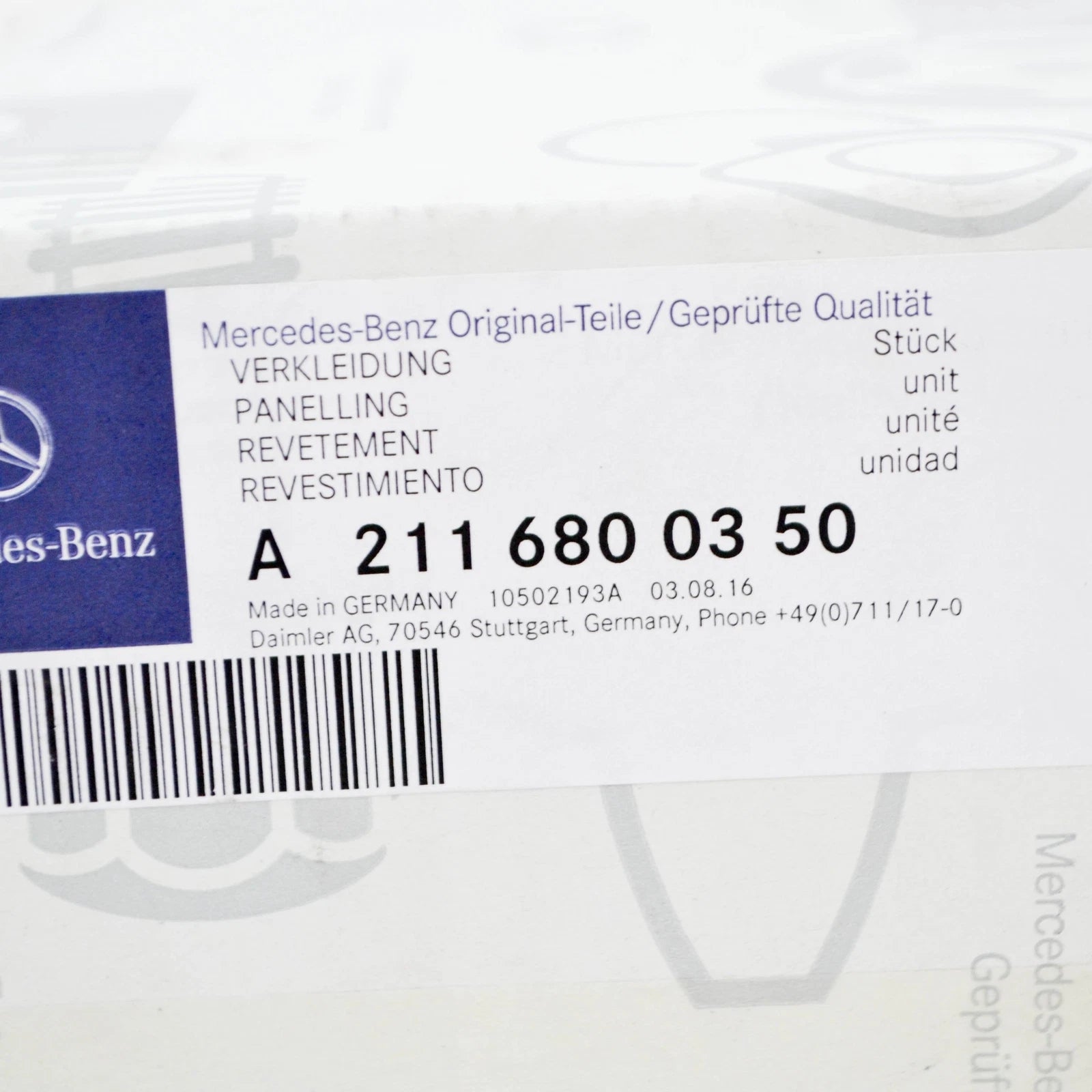 NEW MERCEDES-BENZ E W211 CENTRE CONSOLE STORAGE COMPARTMENT A2116800350 ORIGINAL