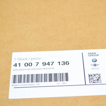 NEW BMW X5 G05 REAR RIGHT WHEELHOUSE EXTENSION 41007947136 ORIGINAL