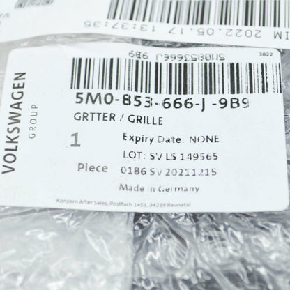 NEW VW GOLF MK5 PLUS FRONT BUMPER RIGHT VENT GRILLE 5M0853666J9B9 ORIGINAL