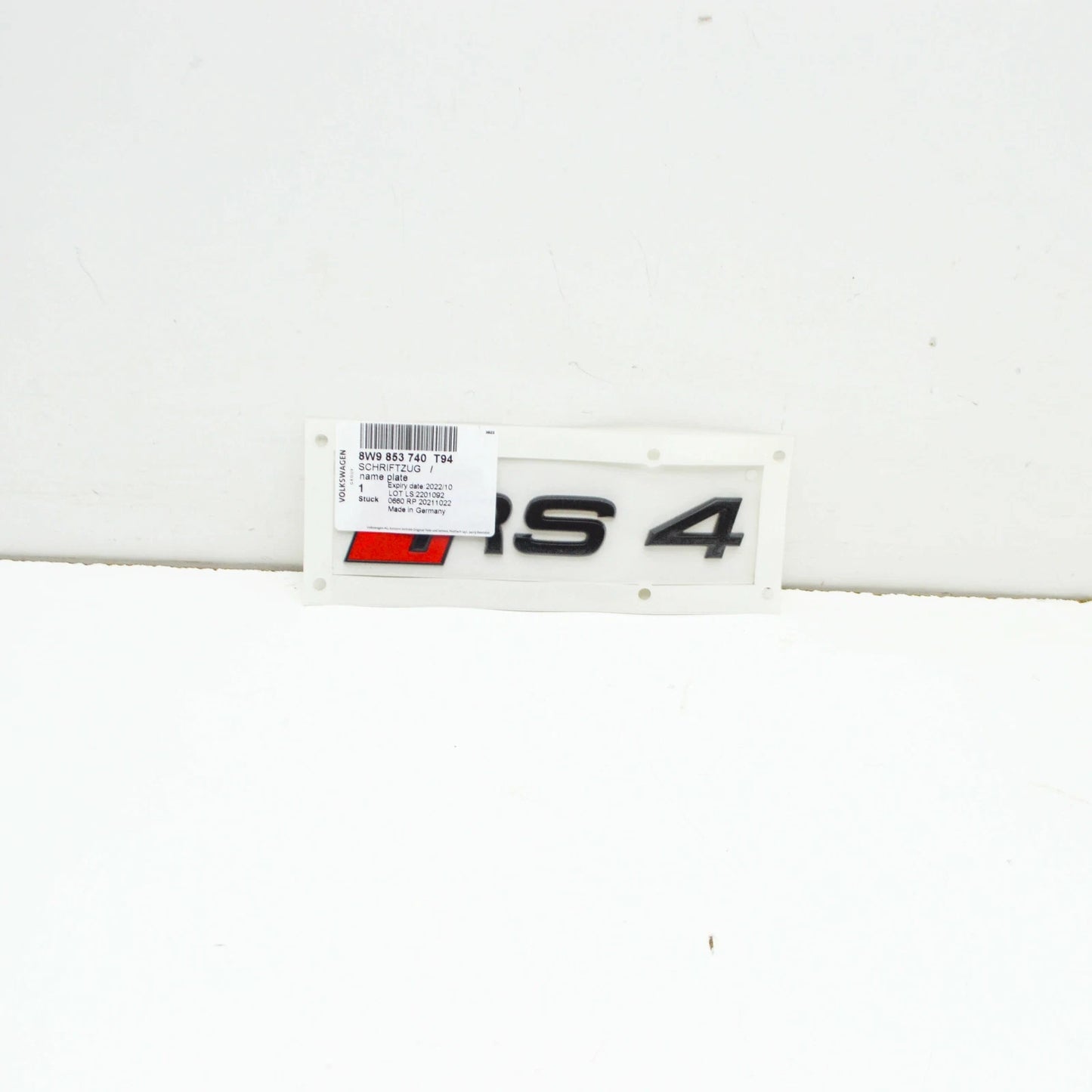 NEW AUDI RS4 B9 REAR EMBLEM BADGE 8W9853740T94