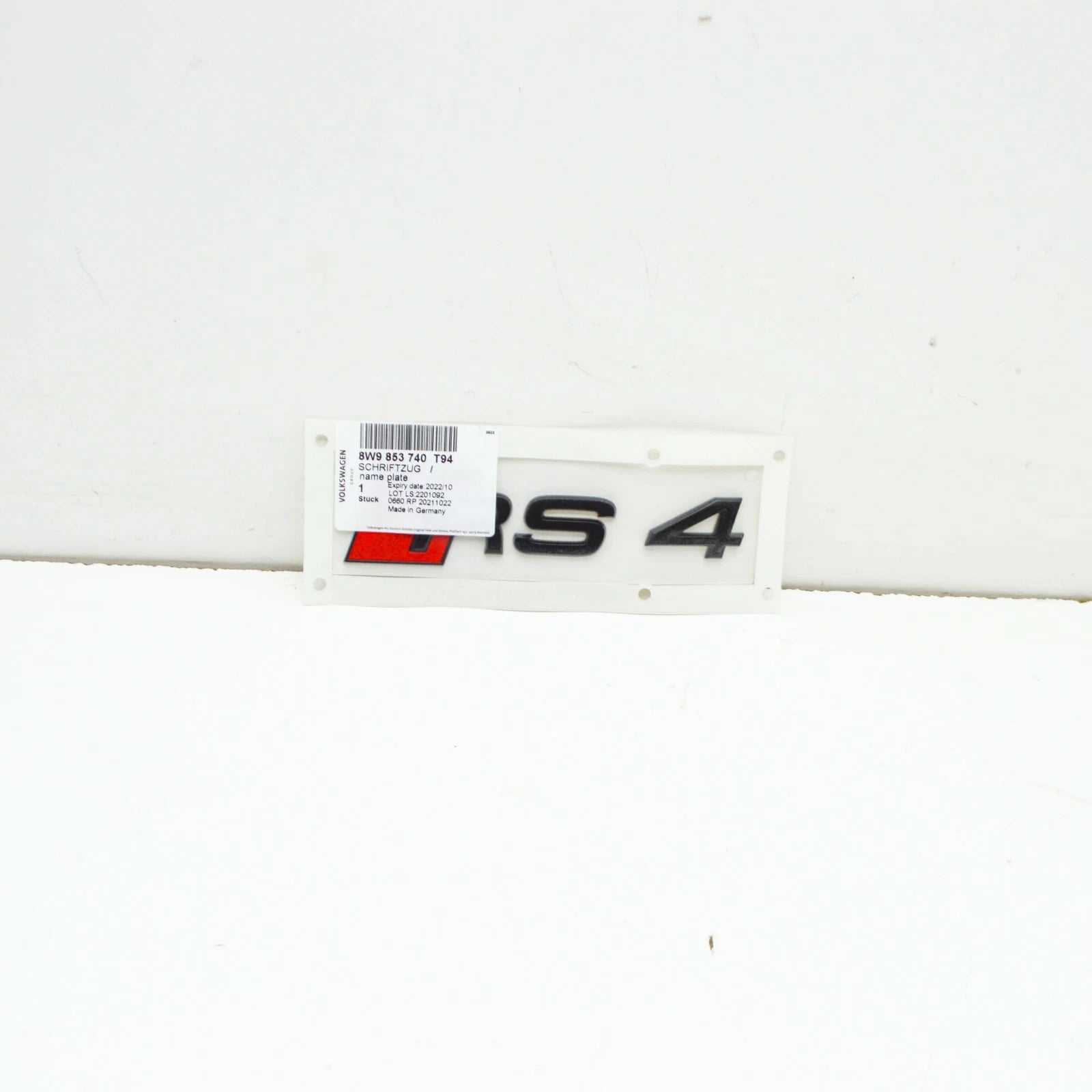 NEW AUDI RS4 B9 REAR EMBLEM BADGE 8W9853740T94