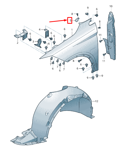 new seat arona kj left upper wheel cover bracket 6f9821469a original