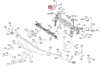 NEW MERCEDES-BENZ AMG GT X290 FRONT RIGHT BUMPER BRACKET A2906222200 ORIGINAL