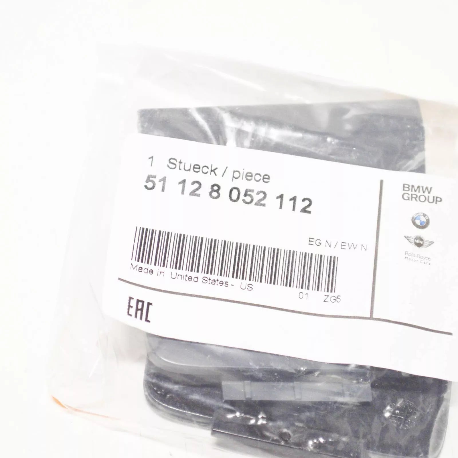 NEW BMW X3 F25 M-PACK REAR BUMPER TOW COVER KIT 51128052112 2013 ORIGINAL