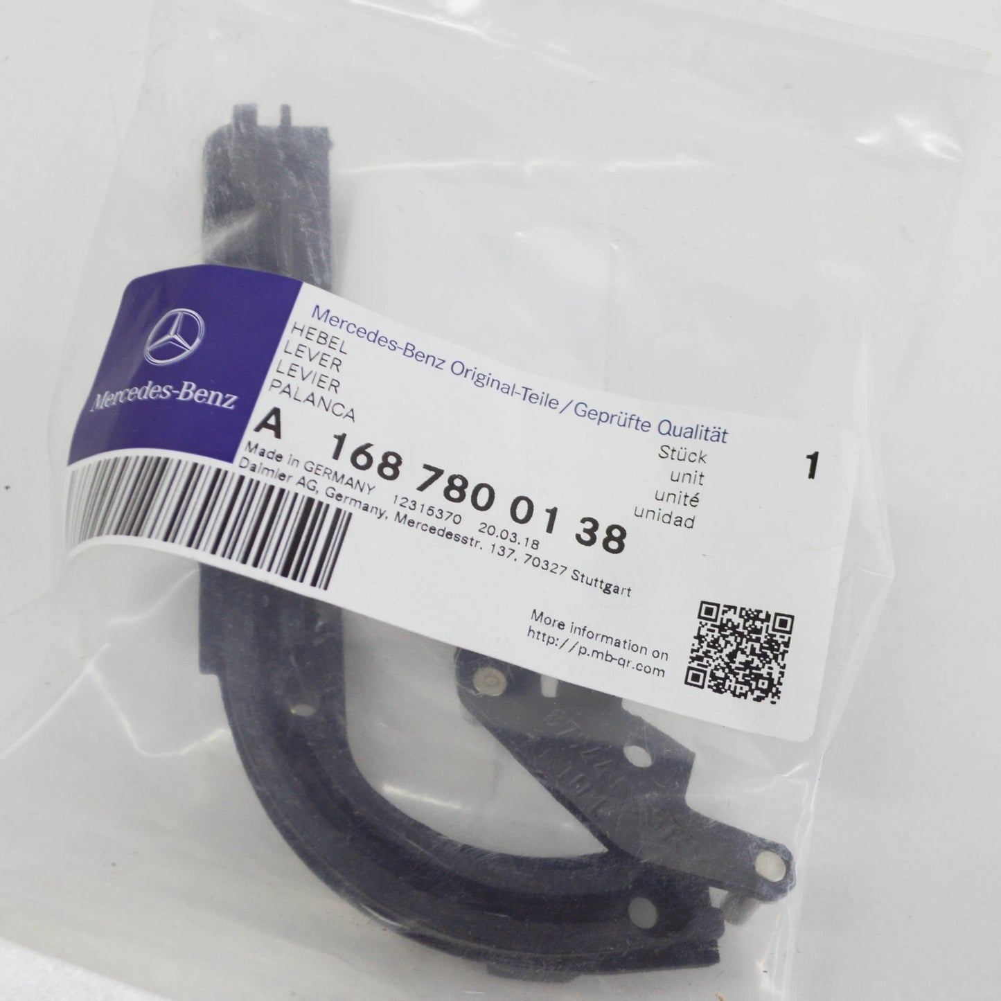 NEW MERCEDES-BENZ A W168 LAMELLA SLIDING ROOF LEFT LEVER A1687800138 ORIGINAL