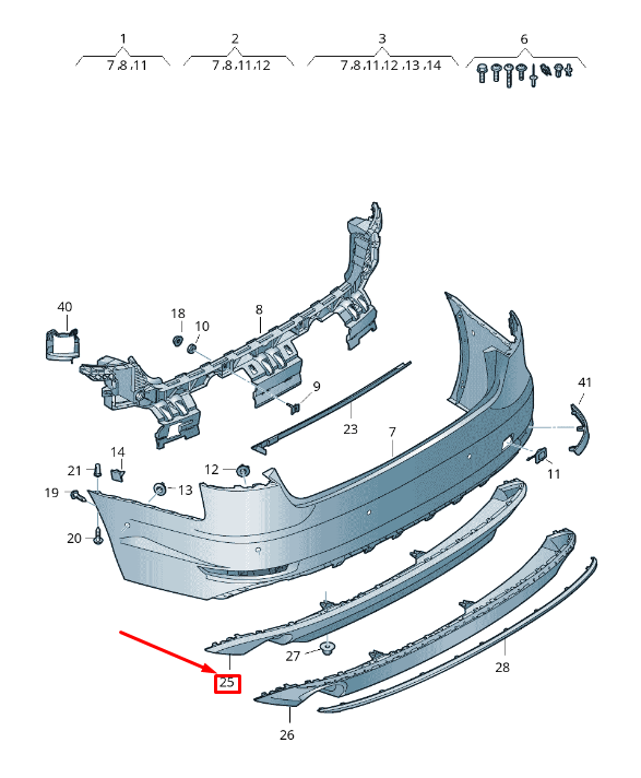 new audi a4 avant b9 rear bumper spoiler 8w0807521a9b9 8w0807521a 9b9 original