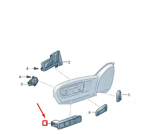 NEW VW TRANSPORTER VI T6 FRONT RIGHT SEAT MEMORY SWITCH 7E59597709B9