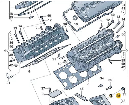 NEW AUDI A8 D3 CYLINDER HEAD COVER SEAL 07D109091 ORIGINAL