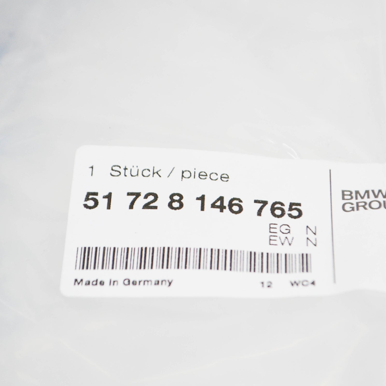 new bmw 3 compact e36 rear left window seal 51728146765 8146765 original