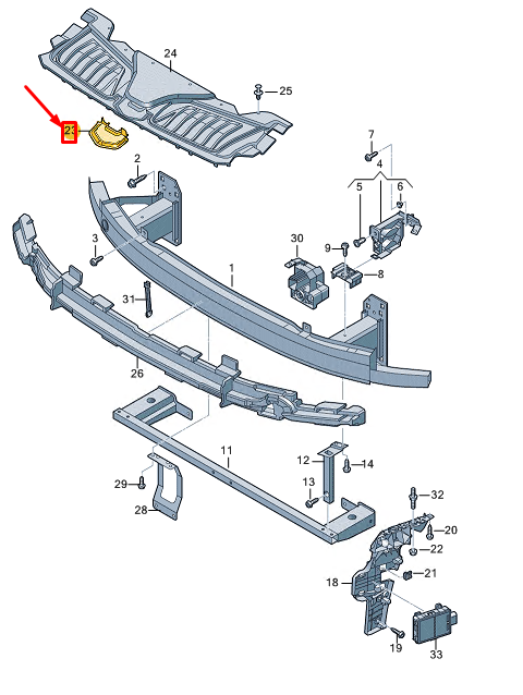 new audi a8 d5 front bumper cover 4n0807221a original