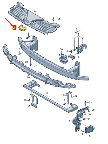new audi a8 d5 front bumper cover 4n0807221a original