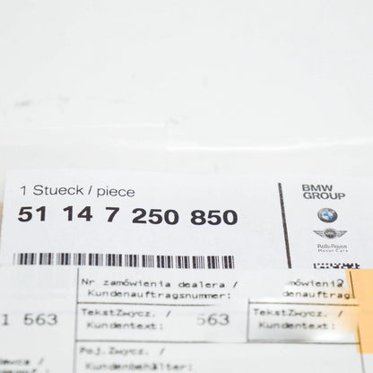 NEW BMW X6 E71 REAR TRUNK BOOT LID EMBLEM BADGE LABEL 51147250850 ORIGINAL
