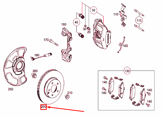 new mercedes-benz cls c218 front brake disc a000421181207 original