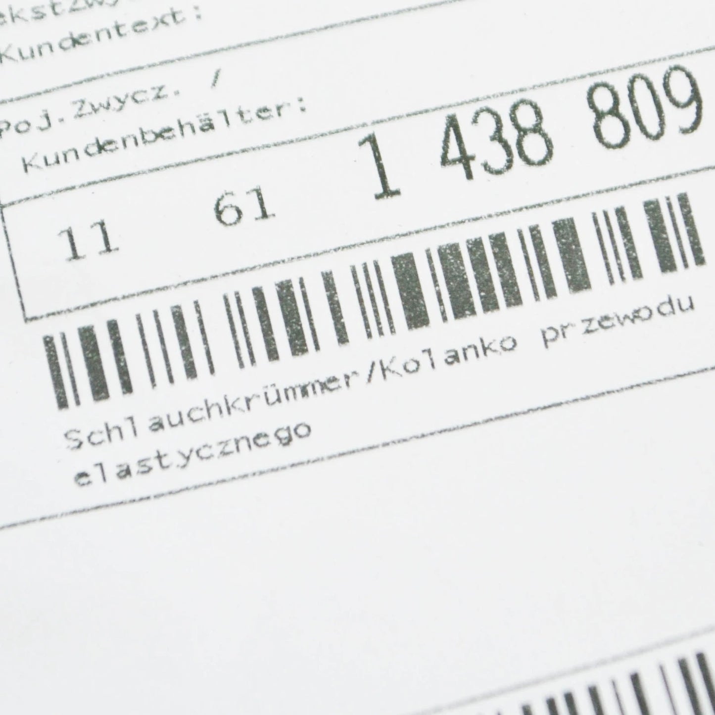 NEW BMW 3 E46 VACUUM CONTROL HOSE 11611438809 1438809 2.8 PETROL ORIGINAL