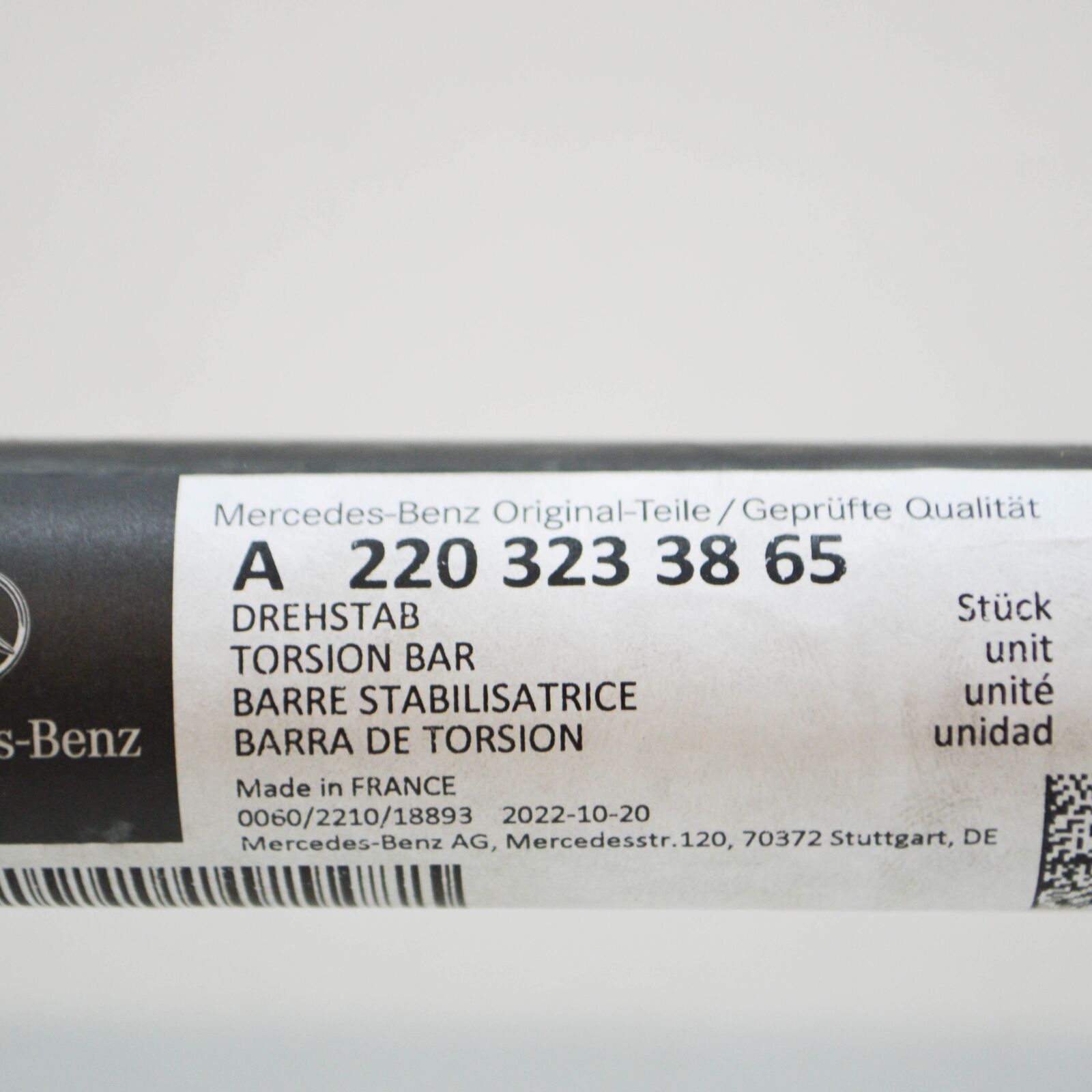 new mercedes-benz s w220 front stabilizer sway bar a2203233865 original