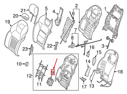 NEW MERCEDES-BENZ SL R231 REAR LEFT SEAT CONTROL MODULE A2219005304 ORIGINAL